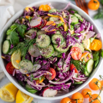Creamy Summer Cucumber Slaw