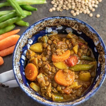 Cozy Beef Vegetable and Lentil Soup