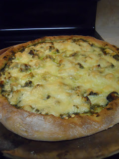 Broccoli Mashed Potato Pizza