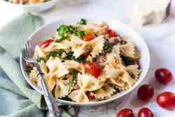 Farfalle with Sausage, Kale and Tomatoes