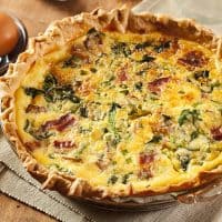 Easy Bacon, Cheese and Spinach Quiche