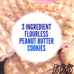 3-Ingredient Flourless Peanut Butter Cookies