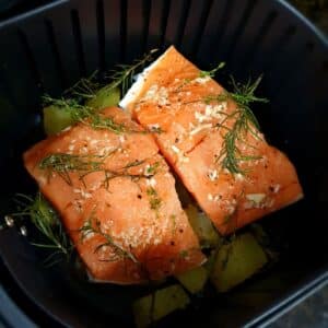 Homemade Air Fried Salmon With Soy