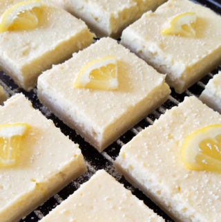 Lemon Cheesecake Yogurt Bars with Shortbread Crust