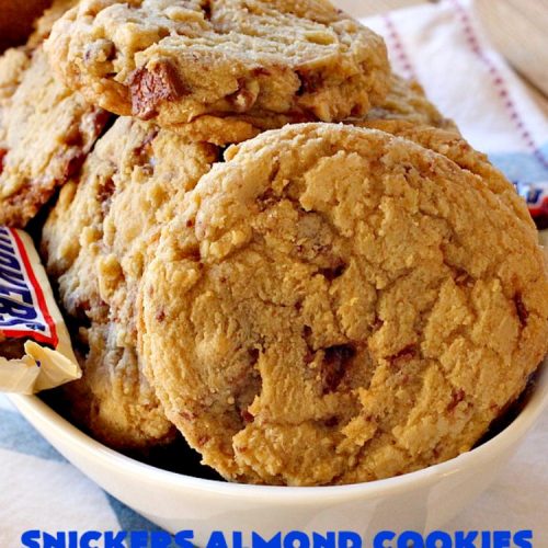 Snickers Almond Cookies