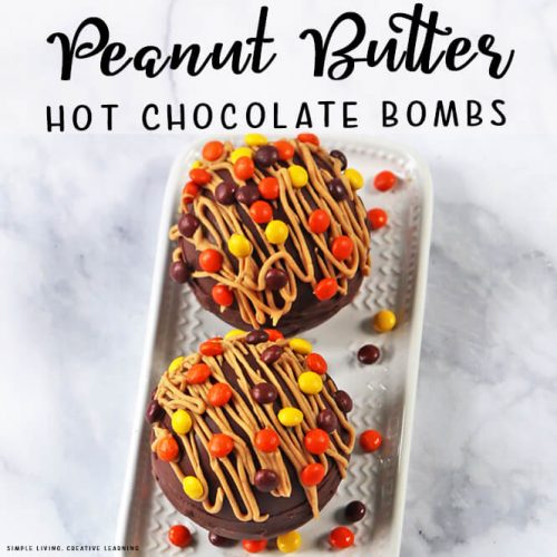 Peanut Butter Hot Chocolate Bombs