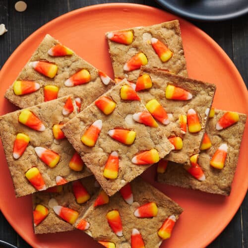 Brown Butter Candy Corn Blondies