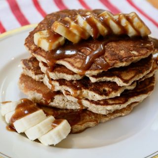Banana Oat Flour Pancakes