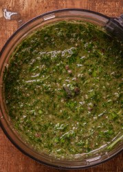 Wild garlic chimichurri