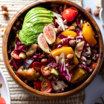 Fig, Radicchio and Hazelnut Salad