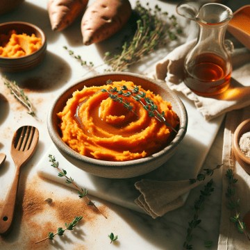 Thanksgiving Delight: Creamy Maple Mashed Sweet Potatoes