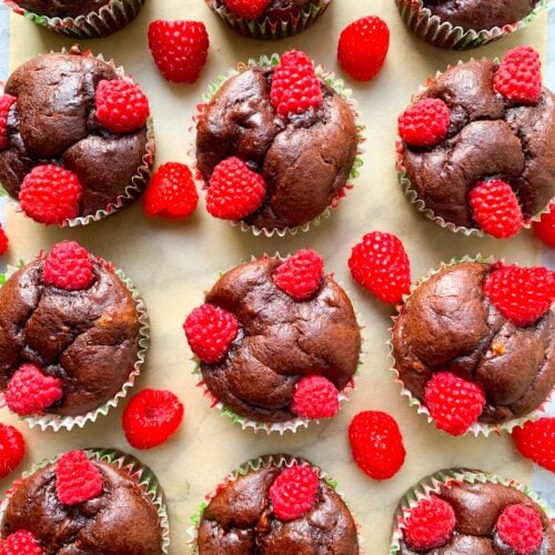 Chocolate Raspberry Muffins