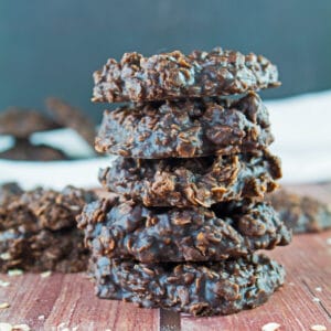 Chocolate Peanut Butter No Bake Cookies