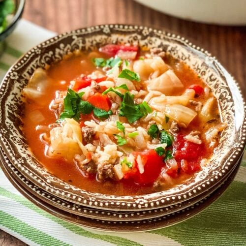Easy Unstuffed Cabbage Roll Soup