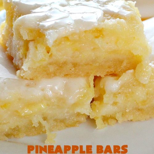 Pineapple Bars with Coconut Drizzle