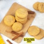 Air Fryer Pumpkin Spice Snickerdoodle Cookies