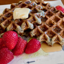 Black Sesame Waffles