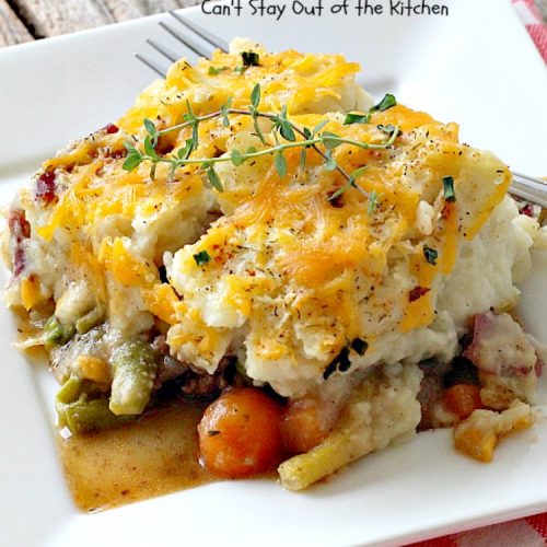 Loaded Beef and Vegetables Shepherd's Pie