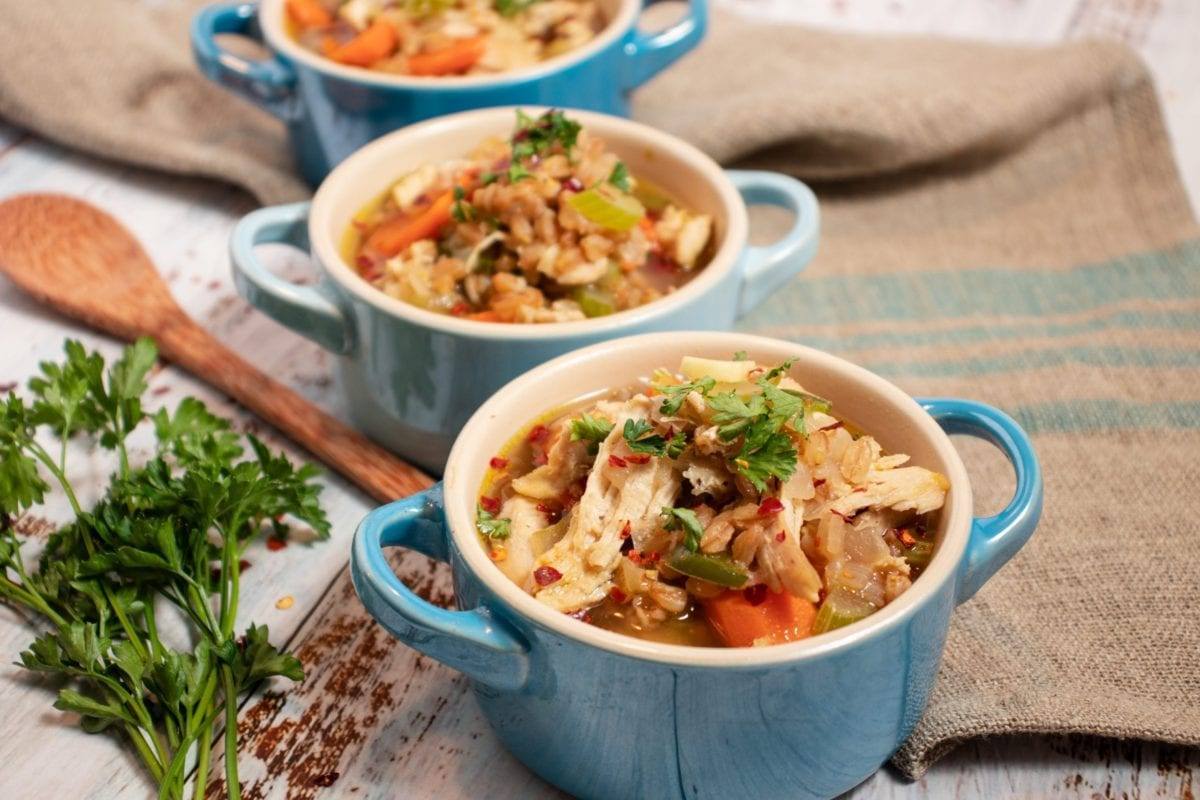 Chicken and Farro Soup