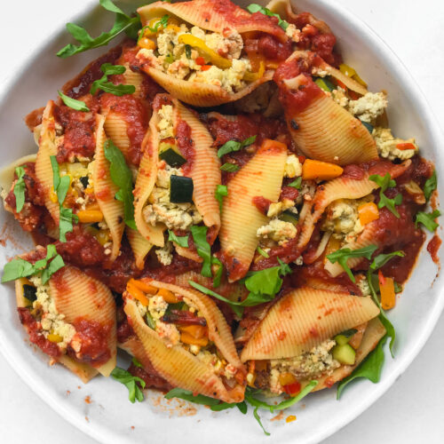 Vegan Baked Stuffed Shells