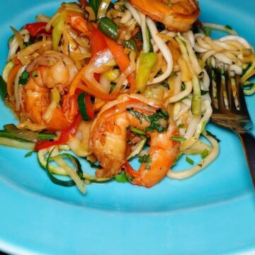 Zucchini Noodle Filipino Pancit
