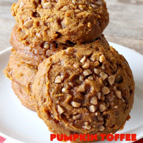 Pumpkin Toffee Cookies