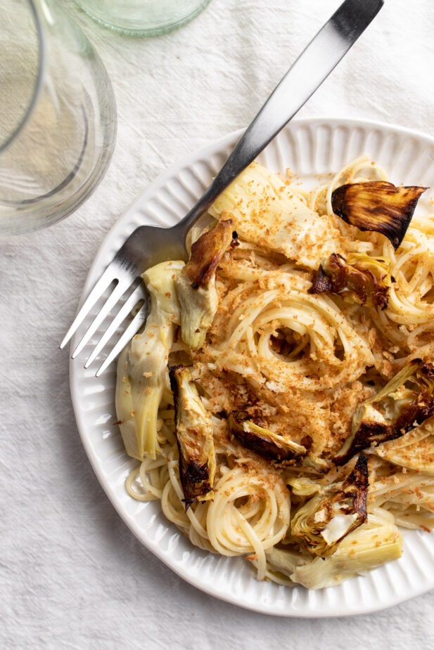 Crispy Artichoke Pasta