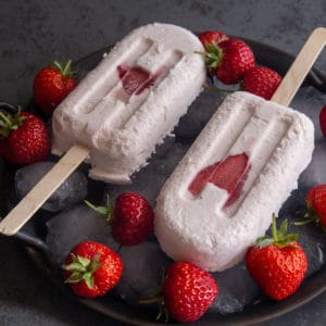 No Churn Strawberry Ice Cream