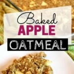 Baked apple oatmeal