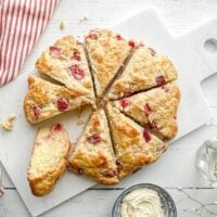 Buttermilk Strawberry Scones Loaf