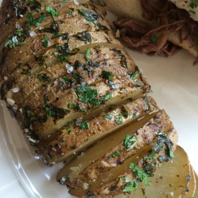 Herb and Butter Baked Potato