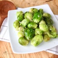 Braised and Glazed Brussels Sprouts