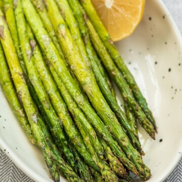 Air Fryer Asparagus with Lemon and Garlic