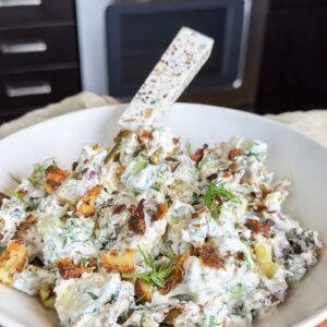 Crispy Smashed Potato Salad