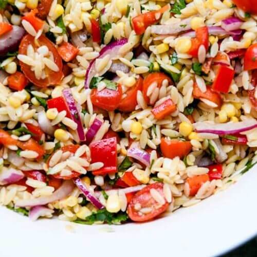 Summer Corn and Orzo Salad