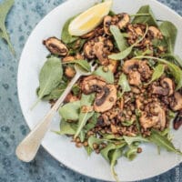 Vegan Mushroom Lentil Salad