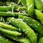 Cacio E Pepe Sugar Snap Peas