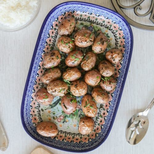 Lazy Air Fryer Red Skin Potatoes