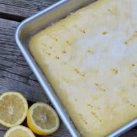 Lemon Poke Cake (without the Pudding)