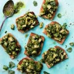 Avocado Bruschetta with Herb Chimichurri