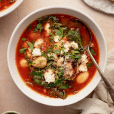 Gnocchi with Italian Sausage and Silverbeet