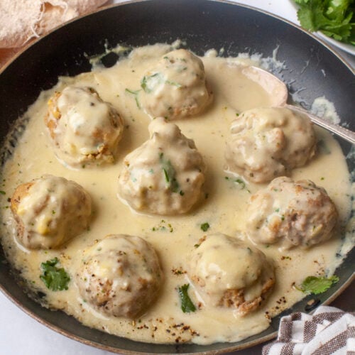 Alfredo Meatballs