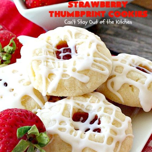 Strawberry Thumbprint Cookies
