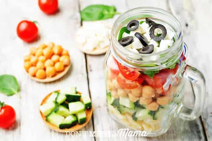 Mediterranean Mason Jar Salad