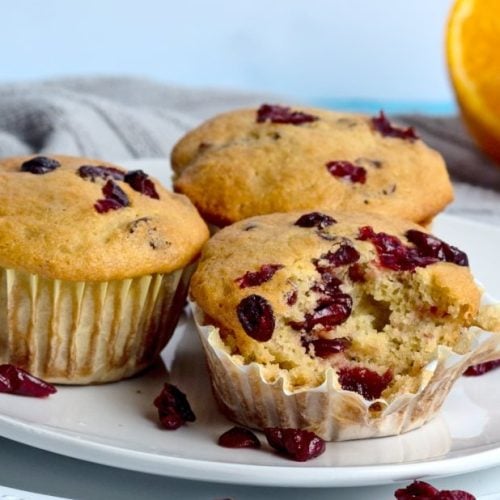 Orange cranberry muffins