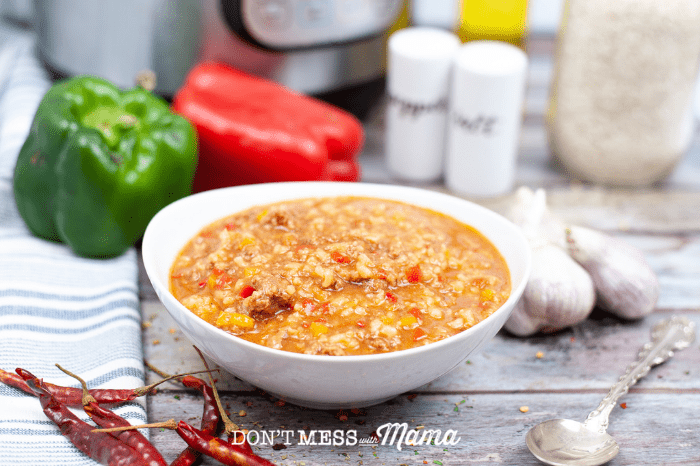 Instant Pot Stuffed Pepper Soup