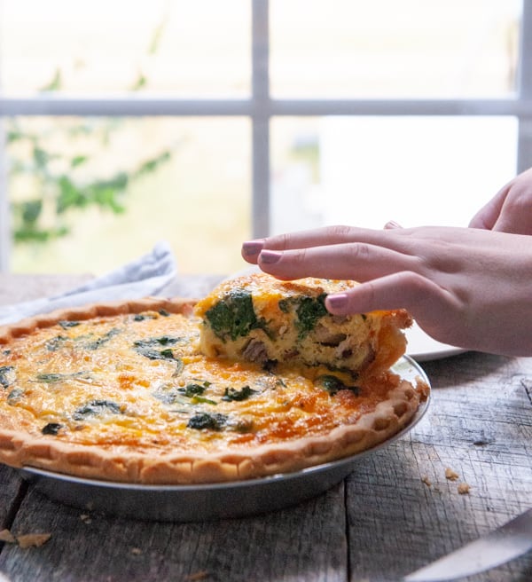 Deep Dish Chicken Bacon Quiche