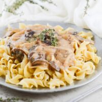Vegan Mushroom Stroganoff