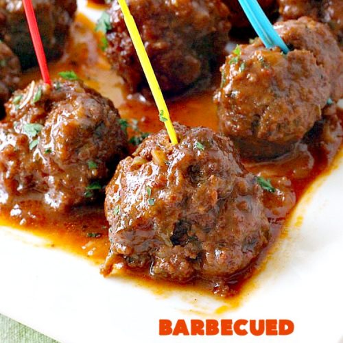 Barbecued Meatballs