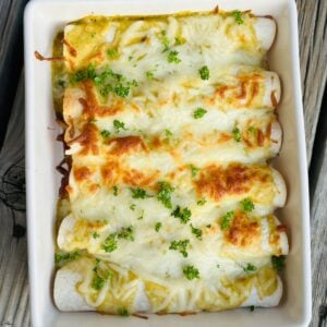 Green Rotisserie Chicken Enchilada